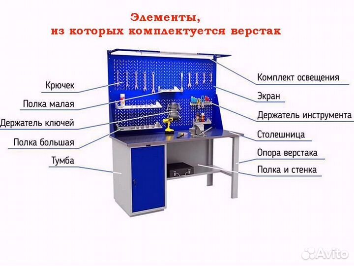 Верстак WT120.WD2.F1.021