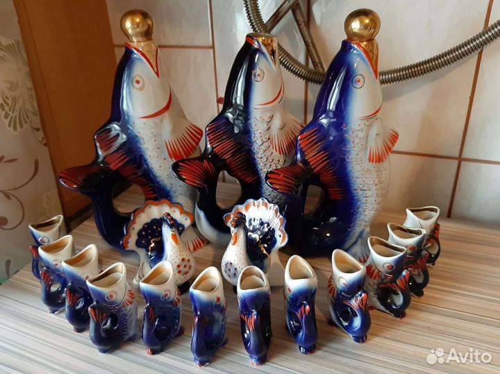 Сервиз советский рыбки