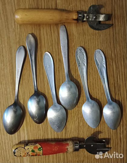 Ложки чайные:алюминиевые и нержавеющие из СССР