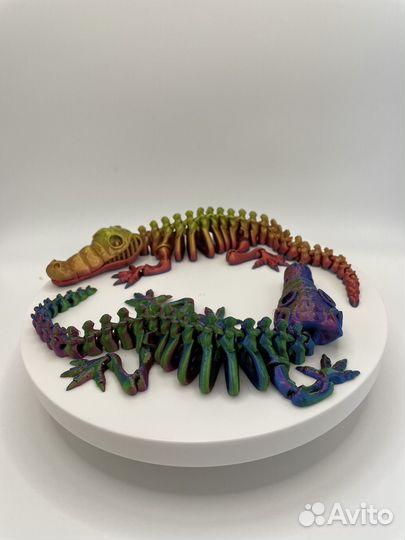 Подвижная игрушка крокодил