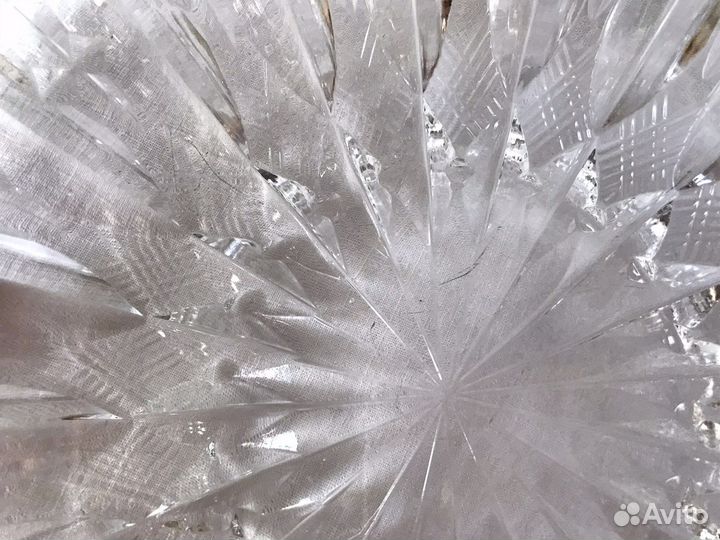 Винтажная хрустальная ваза, СССР