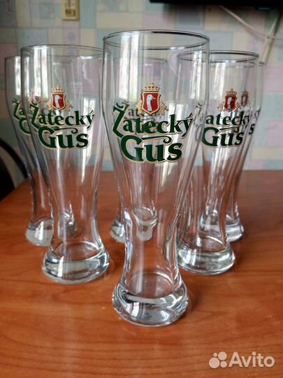 Бокалы для пива 0,5 л Zatecky Gus 6 шт. (упаковка)