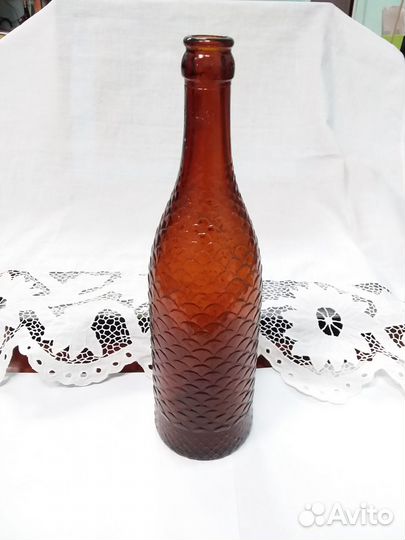 Бутыль стеклянная старинная