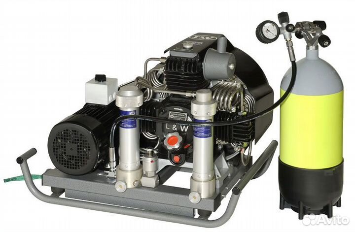 Заправка воздухом баллонов 230/300 атм