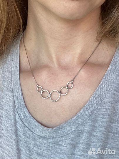 Серебряное колье