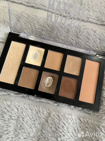 Палетка для теней NYX с хайлайтером и румянами