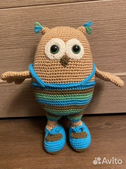 Вязаная игрушка сова