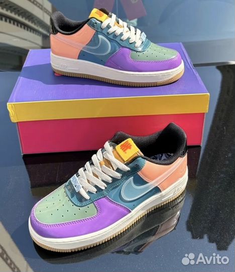 Кроссовки undefeated x Nike Air Force 1 оригинал