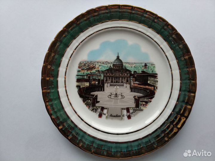 Настенная тарелка «Roma Basilica Di S.Pietro»