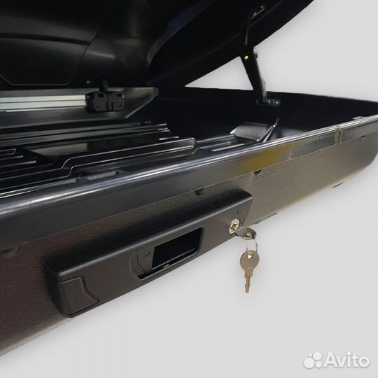 Бокс на крышу 450 л черный глянцевый