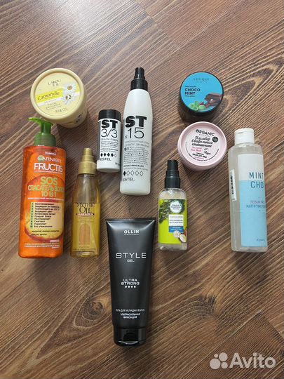 Набор косметики для волос и лица пакетом