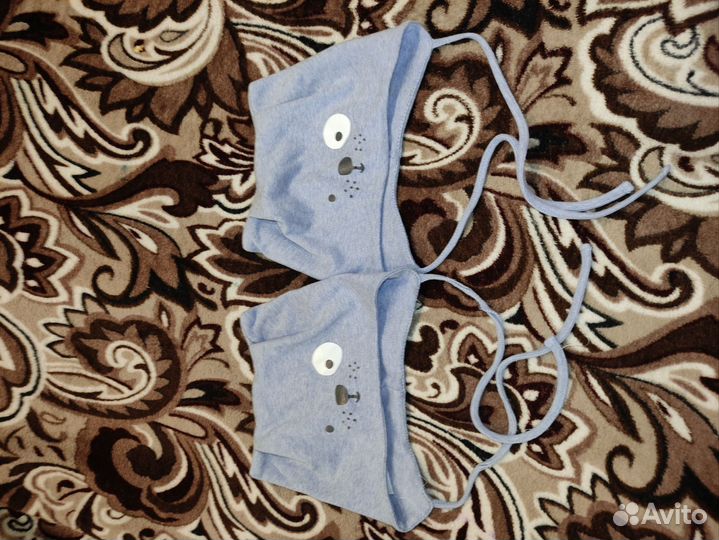 Шапка летние с завязками 46-48 размер