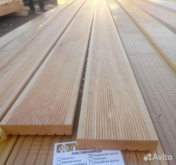 Террасная Доска вельвет лиственница