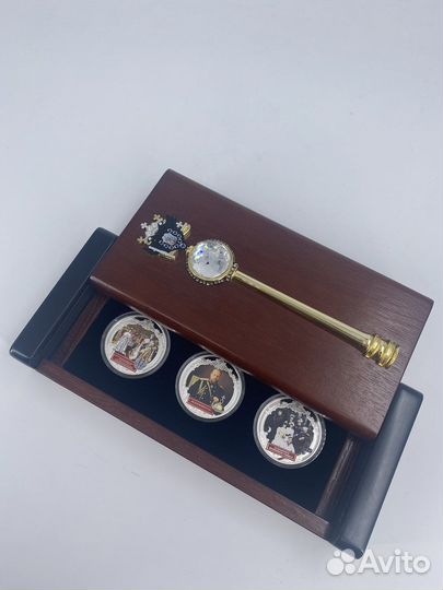 Набор Фиджи 2 доллара Александр 3 монеты