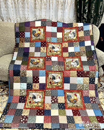 Лоскутное одеяло покрывало Народные мотивы