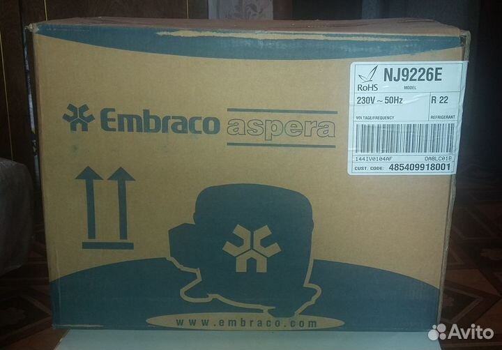 Компрессор холодильный NJ9226E embraco aspera Новы