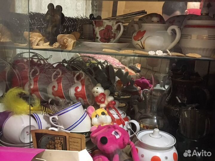 Супница, сервизы, чайные, рюмки, бокалы, фужеры, в