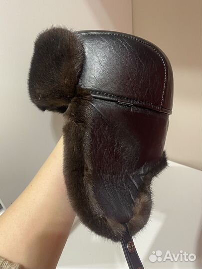 Норковая шапка мужская
