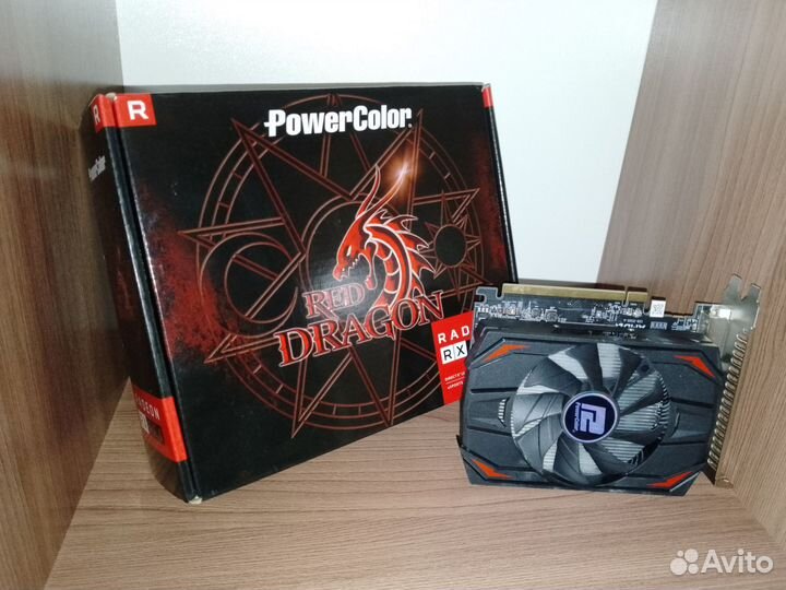 Видеокарта rx 550 4gb Red Dragon