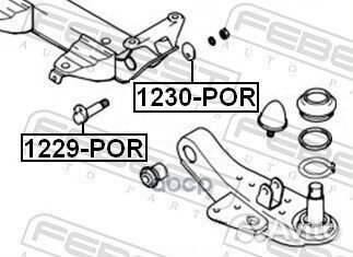 Болт с эксцентриком 1229-POR 1229POR Febest