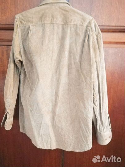 Мужская рубашка вельветовая