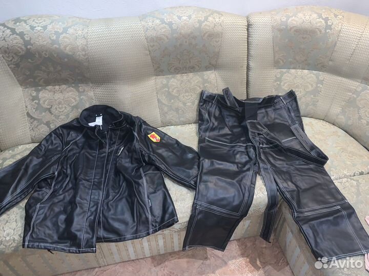 Костюм кожанный для сварщика сгк (спецодежда)