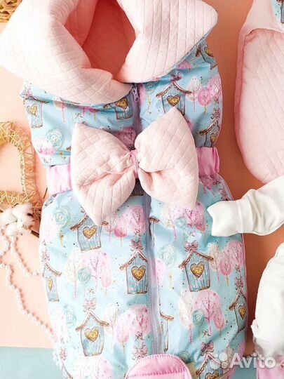 Конверт на выписку для девочки весна осень