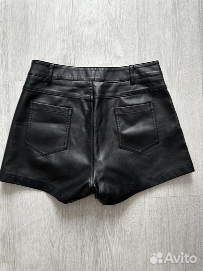 Шорты женские кожаные