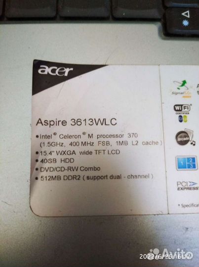 Ноутбук acer