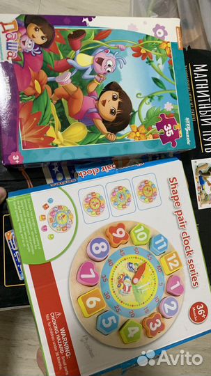 Развивающие игрушки и книги пакетом