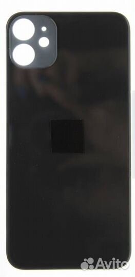 Задняя крышка для iPhone 11 Черная (стекло)
