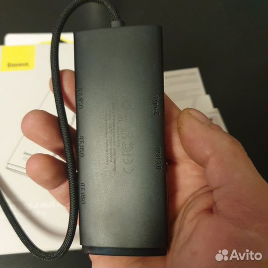 Концентратор Baseus 4 in1,док станция 4USB 3.0