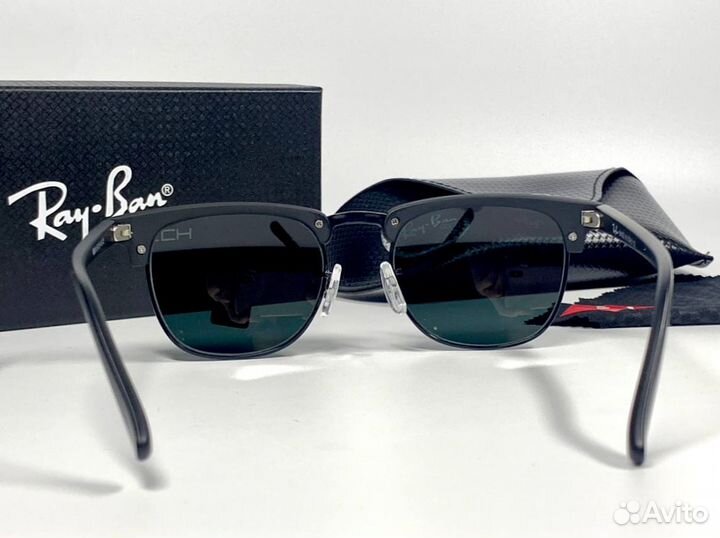 Очки Ray Ban Clubmaster черные матовые