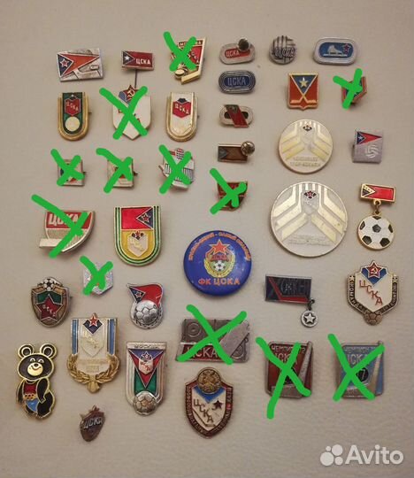 Значки Цска, ска, спартак, зенит и др