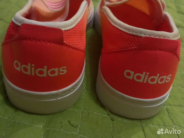 Слипоны розовые adidas р 35(22.5 см) оригинал