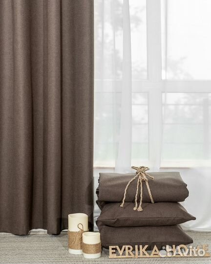 Комплект портьер блэкаут Массимо Цикорий шторы