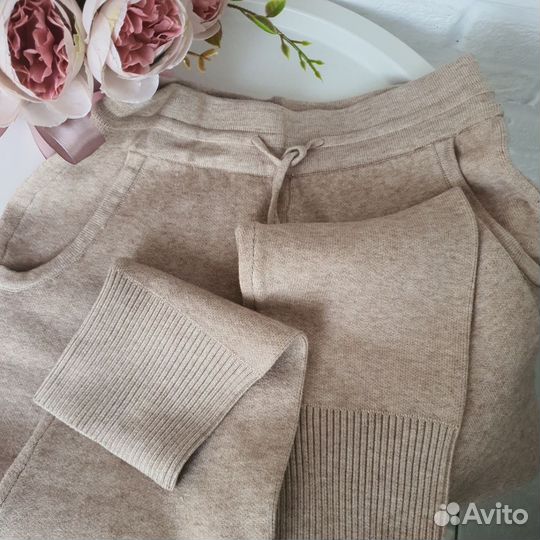 2 пары Брюки вязаные легинсы тёплые 42-44 и 44-46;