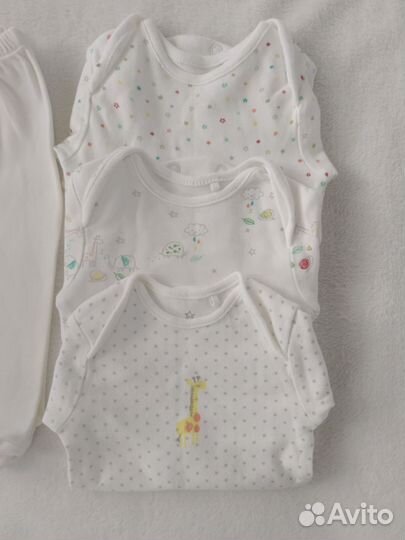 Вещи пакетом для новорожденного Next +комбез