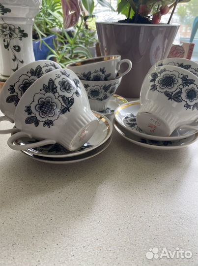 Чашки с блюдцами СССР цена за все