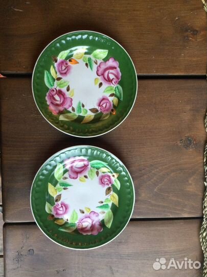 Редкие тарелки ручная роспись агашки
