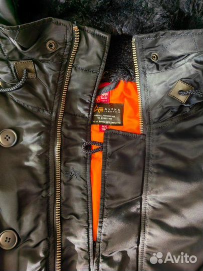 Куртка зимняя,Парка Alpha Industries N-3B Slim Fi