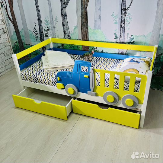 Грузовик, единорог не обычная кровать из дерева