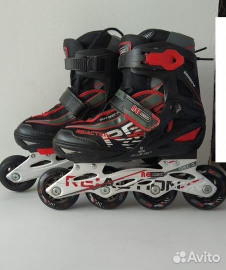 Роликовые коньки Reaction раздвижные 31-36 р