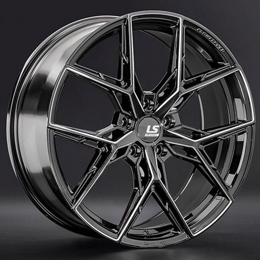 LS wheels FlowForming RC82 : 8,5x20 5*114,3 Et:30 Dia:60,1 BK+SSF