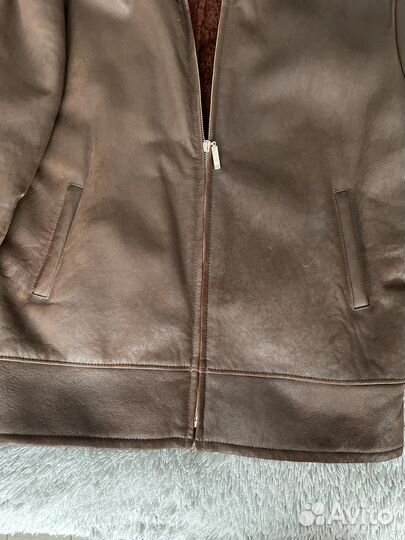 Дубленка натуральная мужская 50