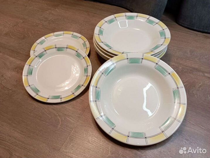 Тарелки зик Конаково - рисунок Клетка