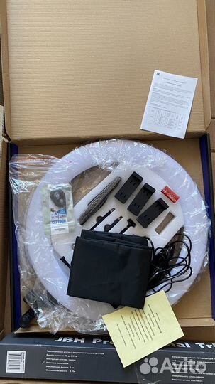 Кольцевая лампа 45см со штативом