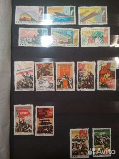 Марки Северной Кореи 1969-1987г