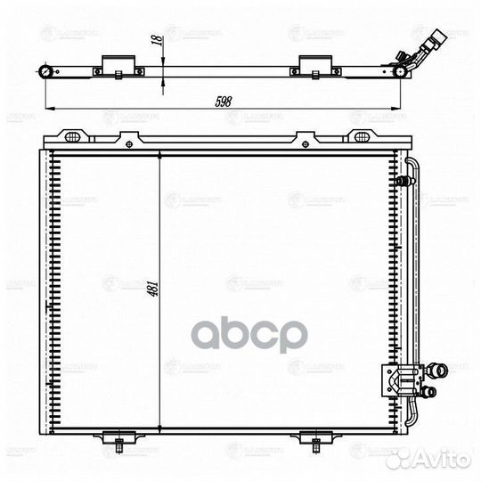 Радиатор кондиц. для а/м Mercedes-Benz E (W210)