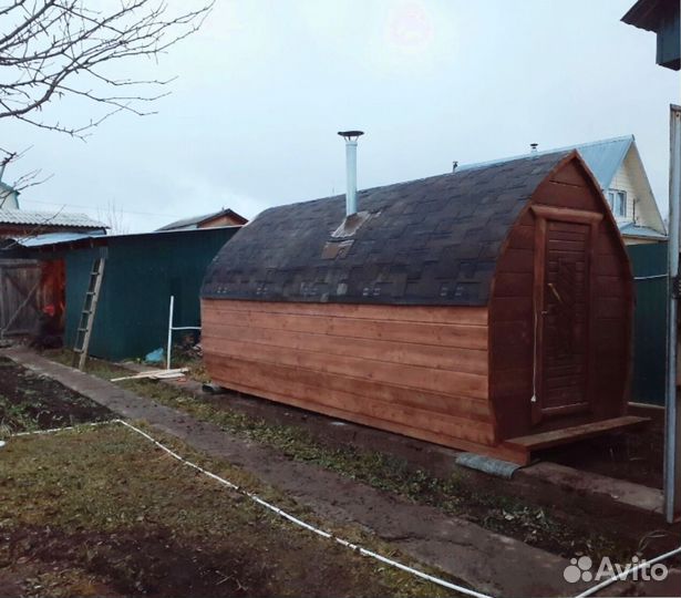 Баня-бочка квадро в наличии